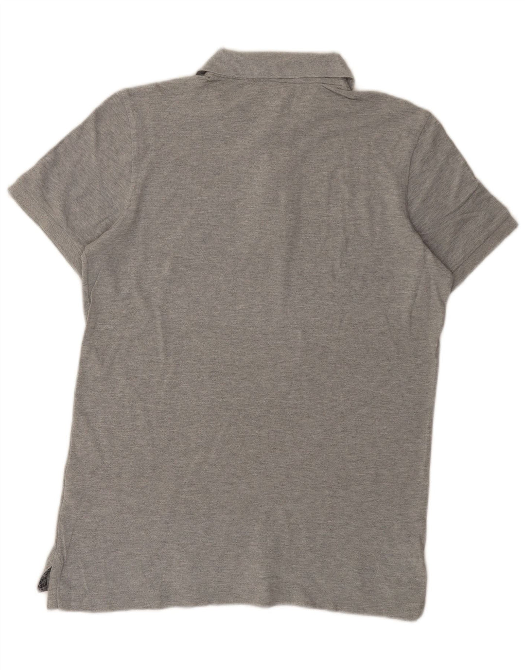 Tricou polo pentru bărbați Benetton, mare, gri bumbac cu pete