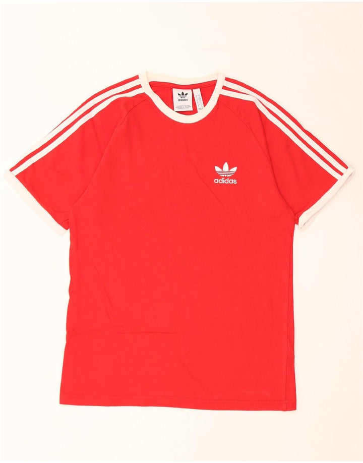 Tricou bărbați ADIDAS Top mic roșu din bumbac