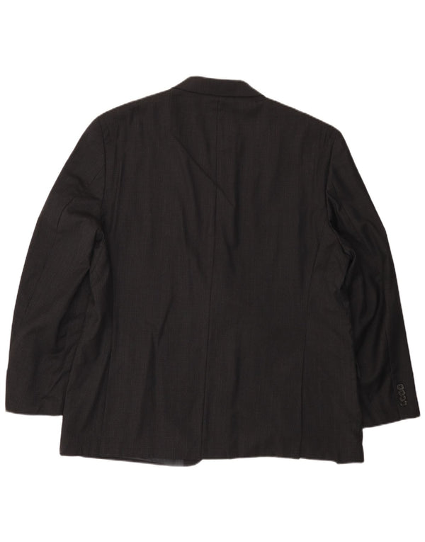 Jachetă MICHAEL KORS pentru bărbați cu 2 nasturi, UK 46 3XL Lână neagră