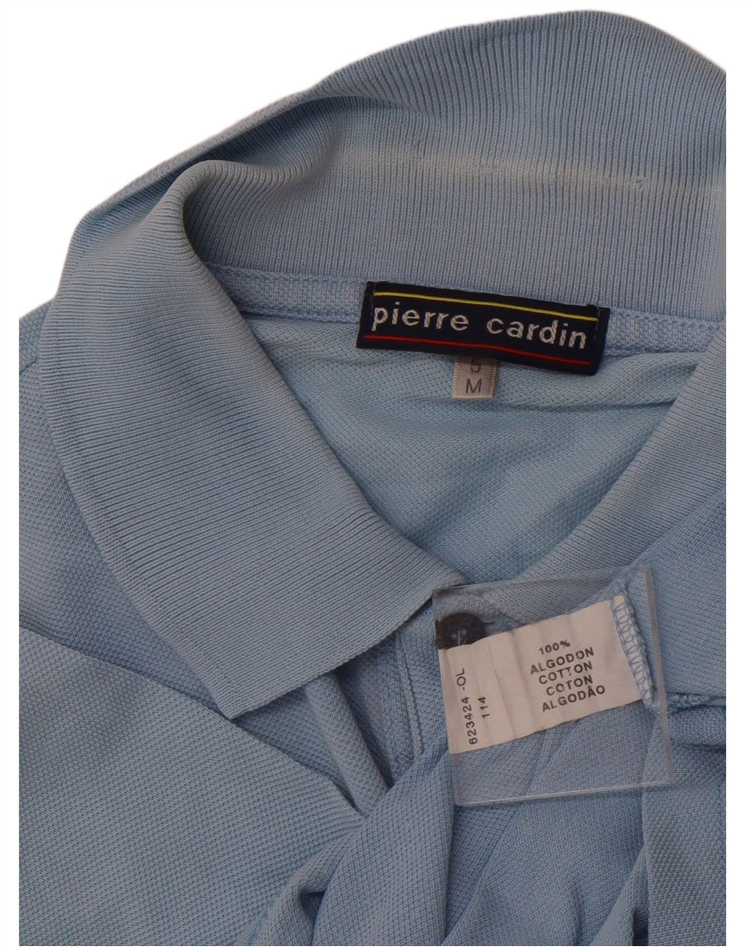 Cămașă polo PIERRE CARDIN pentru bărbați, bumbac albastru mediu