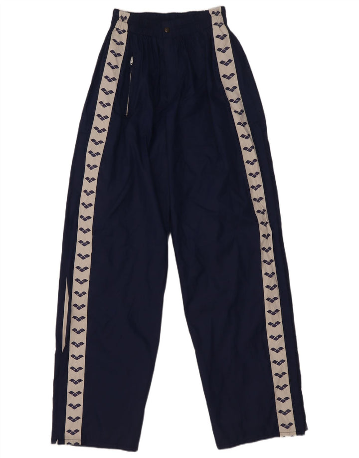 Pantaloni impermeabili cu grafic pentru femei Arena Mediu L28 L31 Poliamidă bleumarin