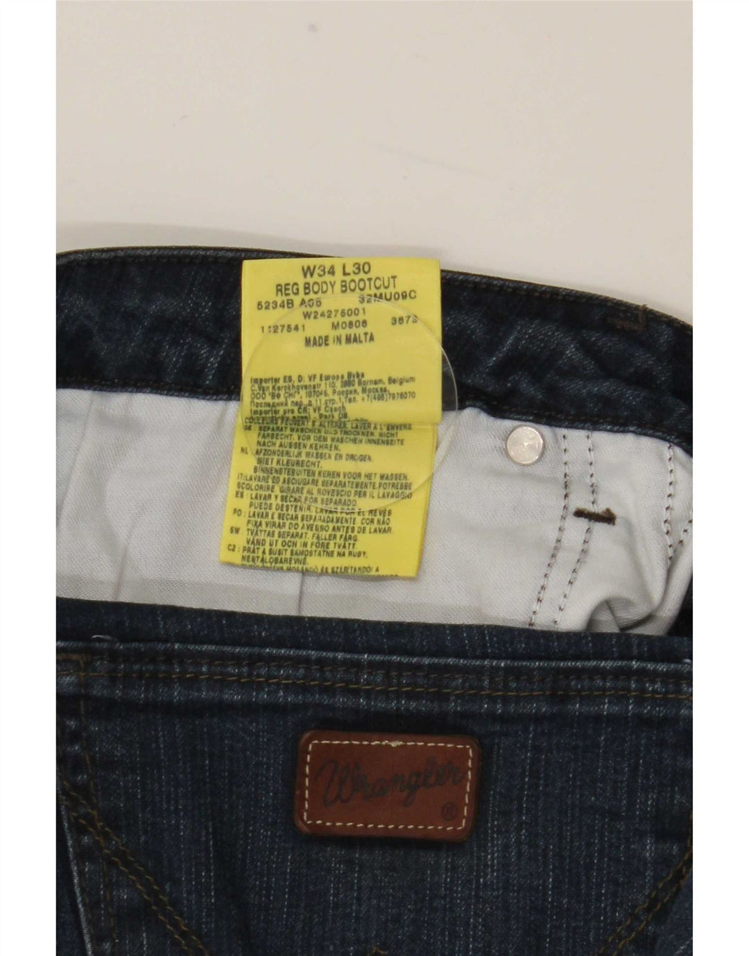 Blugi pentru femei Wrangler Bootcut W34 L30 Bumbac bleumarin