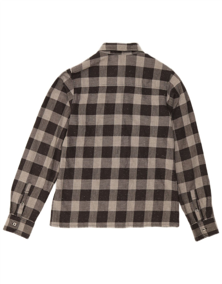 Cămașă de flanel pentru băieți Timberland 13-14 ani mic, gri, bumbac vichy