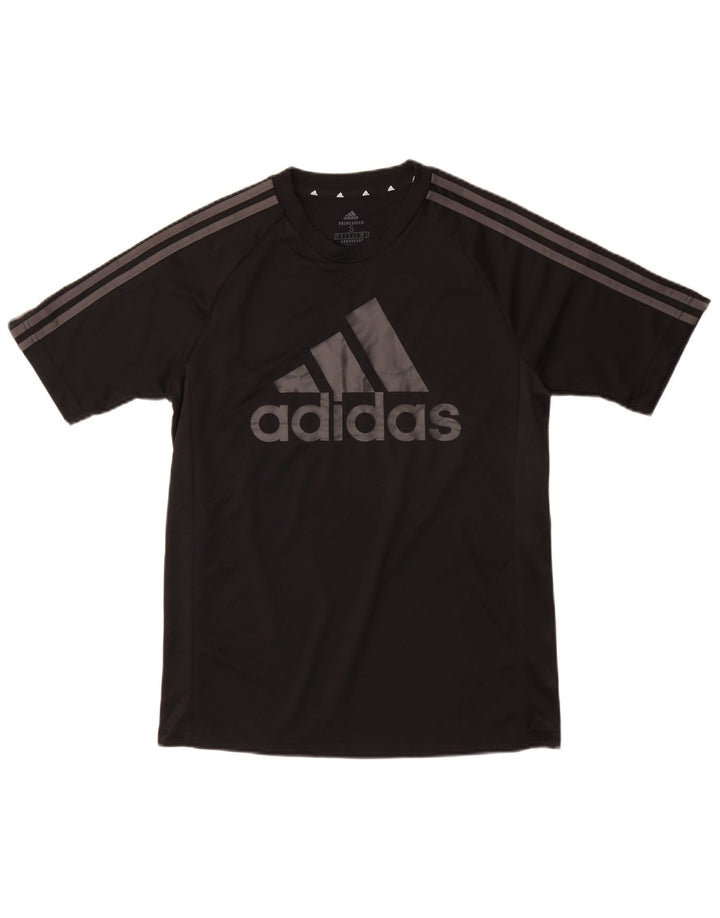 Tricou cu grafică Adidas Aeroready pentru bărbați Top mic poliester negru