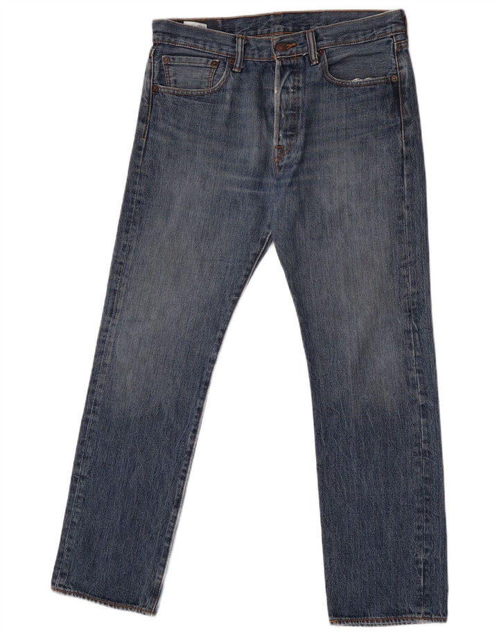 Blugi drepti pentru bărbați Levi's 501 W32 L30 Bumbac albastru