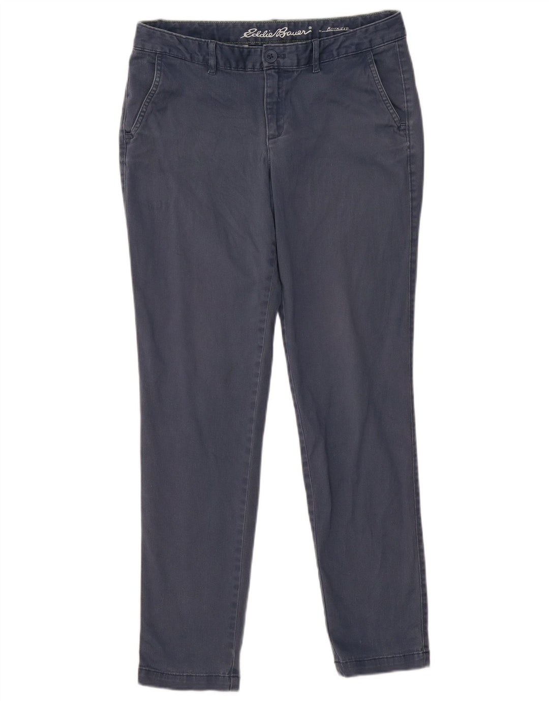 Pantaloni chino pentru femei Boyfriend Eddie Bauer US 8 Medium W34 L30 Bleumarin