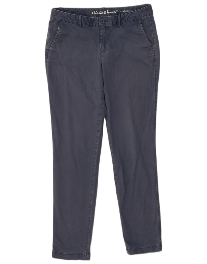Pantaloni chino pentru femei Boyfriend Eddie Bauer US 8 Medium W34 L30 Bleumarin