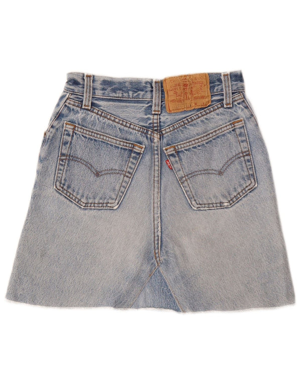 Fusta mini denim Levi's pentru femei cu talie înaltă US 3 XS W22 Albastru