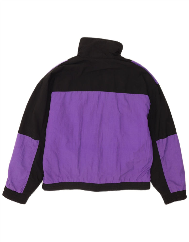 Jachetă Anorak Vintage pentru bărbați UK 40, mare, mov, bloc de culoare