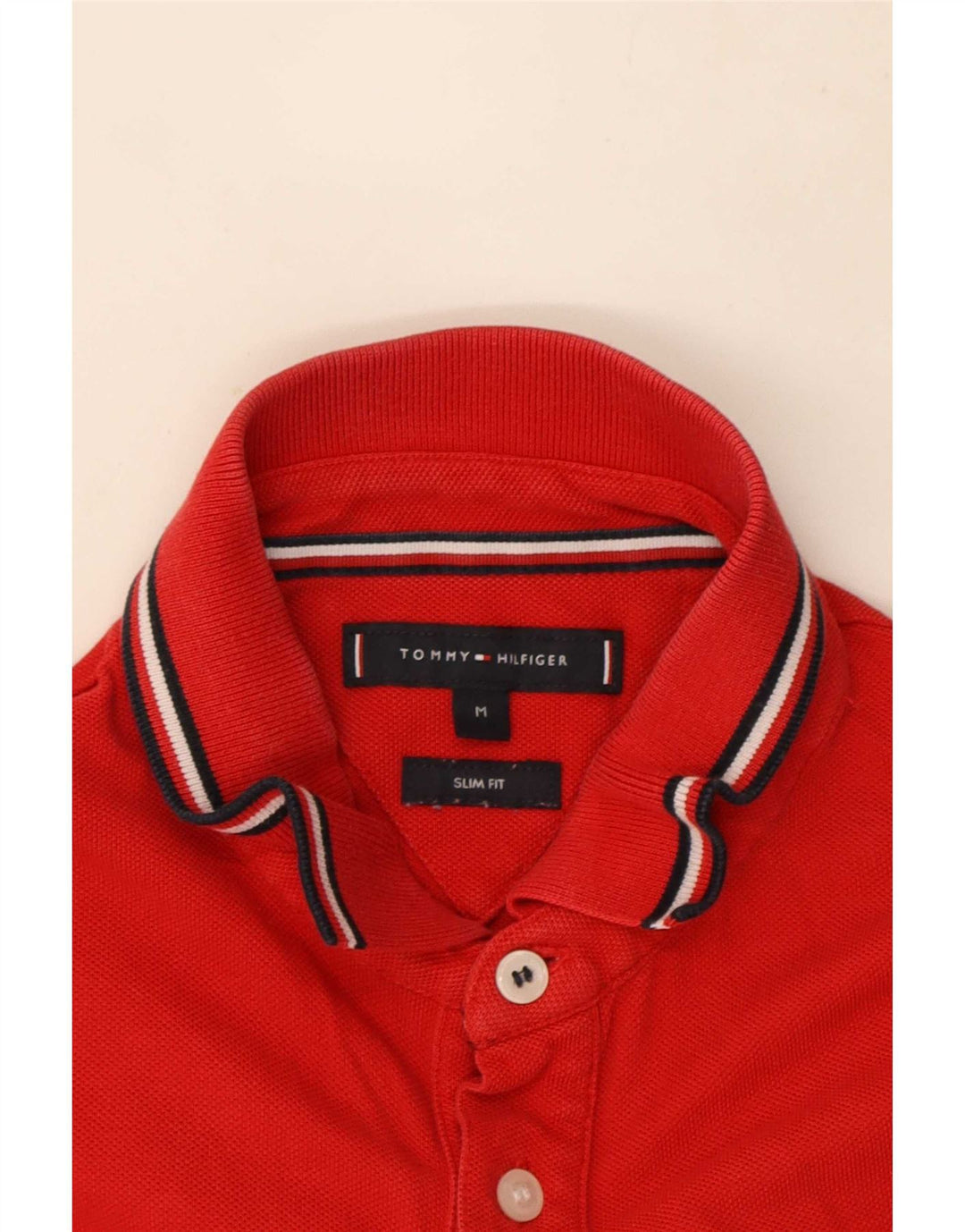 Tricou polo Tommy Hilfiger pentru bărbați, roșu mediu