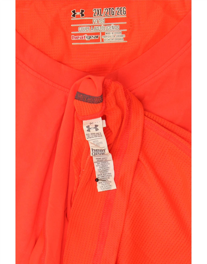 Vestă Under Armour pentru bărbați Heat Gear, 2XL, poliester portocaliu