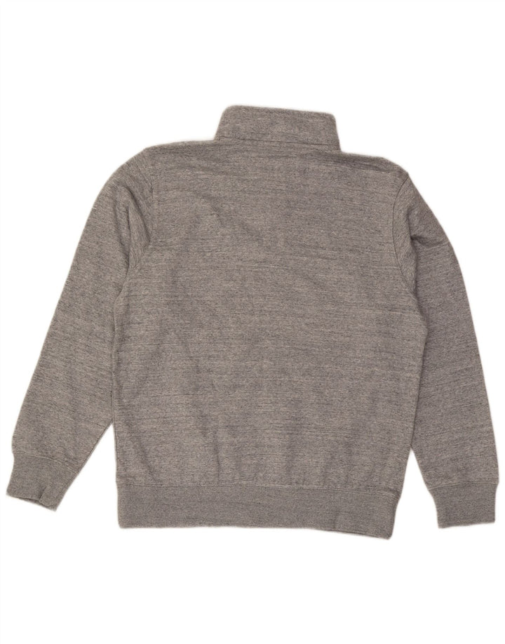 Hanorac Jack Wills pentru bărbați, cu fermoar și gât, cu ajustare clasică, pulat mare, gri