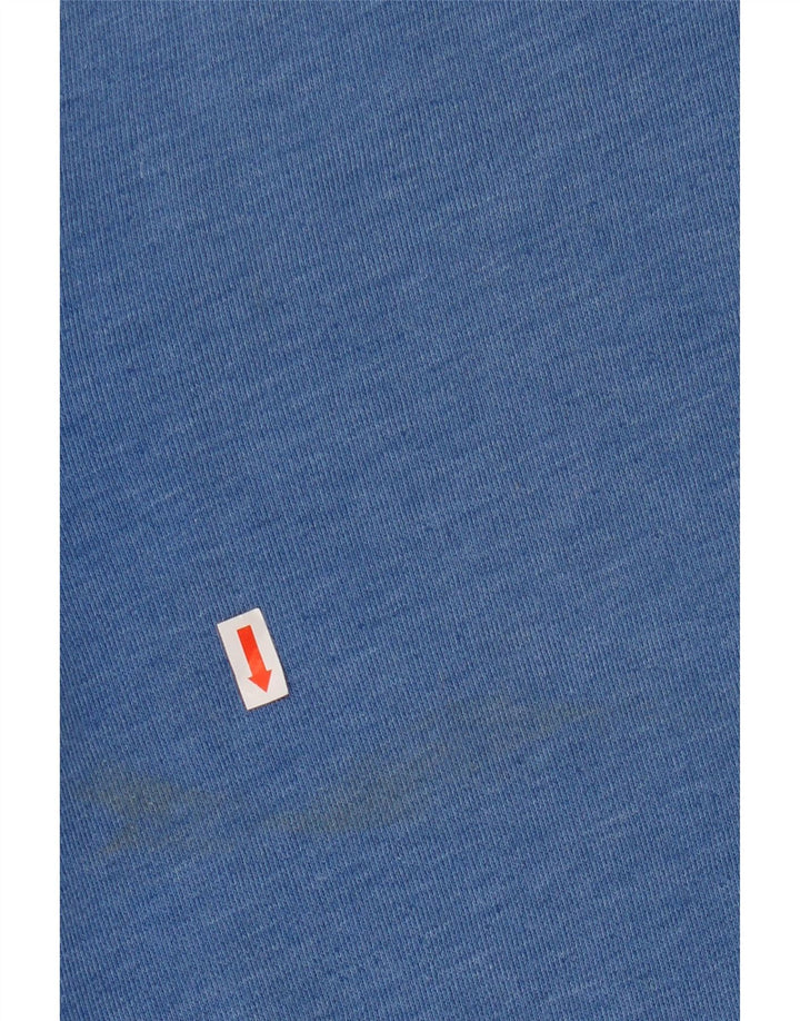 Pulover cu glugă cu grafic Superdry pentru bărbați, mare, albastru, bumbac