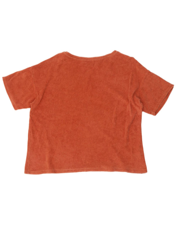 Tricou pentru femei din catifea Zara UK 14 portocaliu mediu