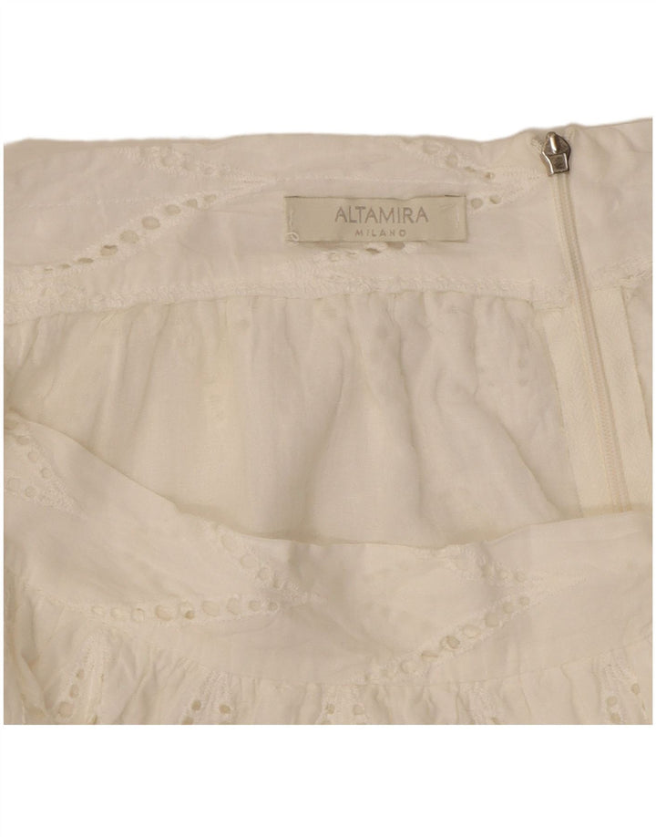 Fustă ALTAMIRA Milano pentru femei L30 Medium White Geometric