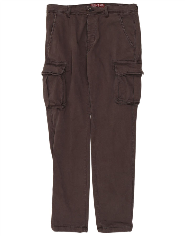 Pantaloni cargo dritti pentru bărbați OVS IT 50 Large W34 L33 Bumbac gri