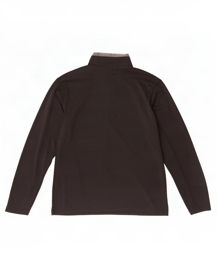 Top de trening Columbia Omni Dry, cu fermoar și gât, negru mediu