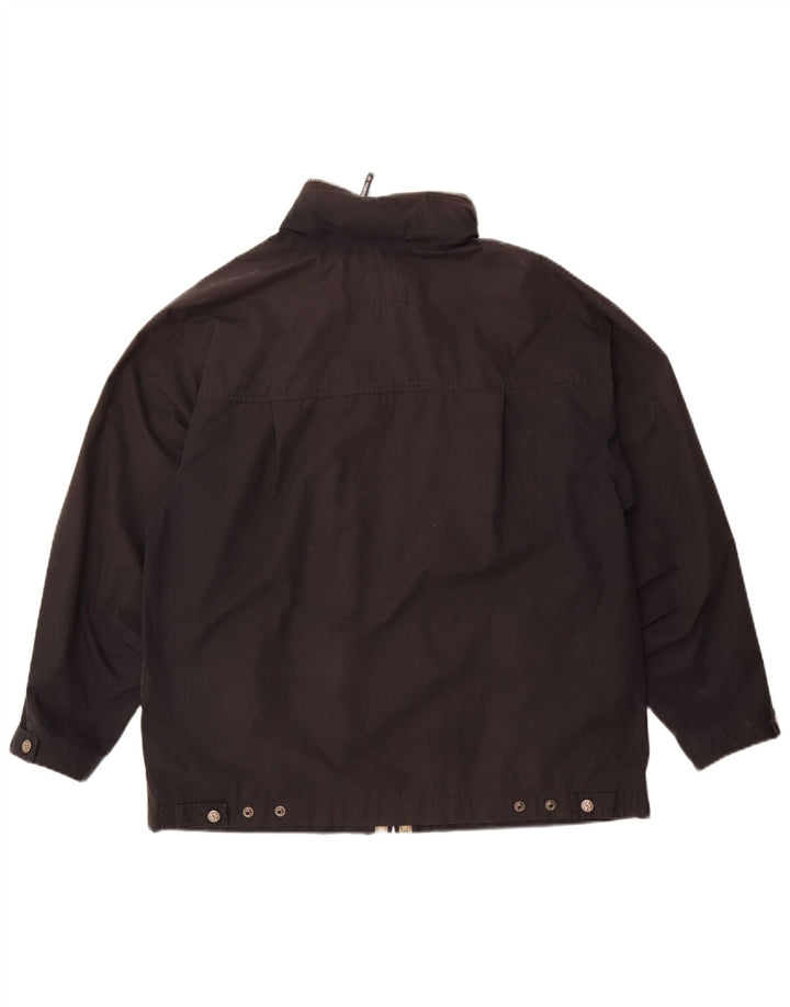 Jack Wolfskin Jachetă de ploaie pentru bărbați UK 40 Poliester negru mare