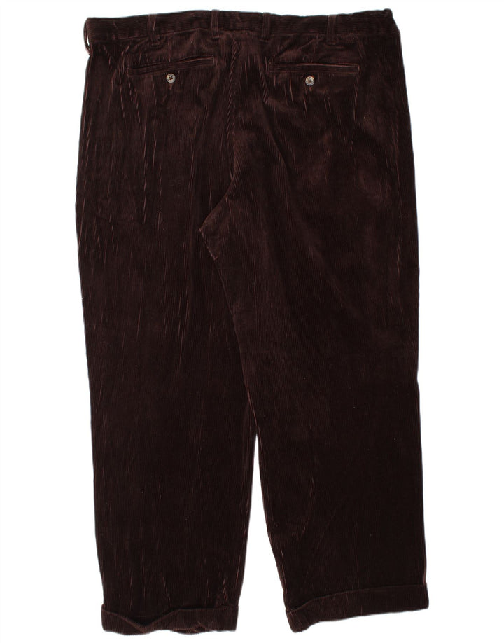 EDDIE BAUER Pantaloni pentru bărbați din velur cu țesături W44 L30, bumbac maro