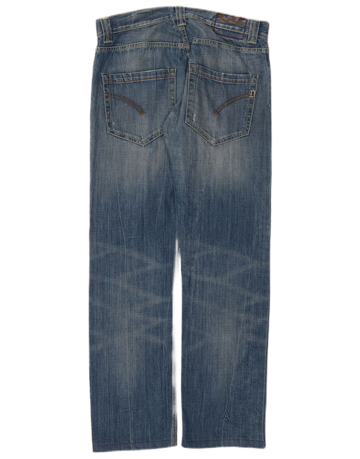 Dondup Blugi Distressed drepte pentru femei W32 L30 Bumbac albastru