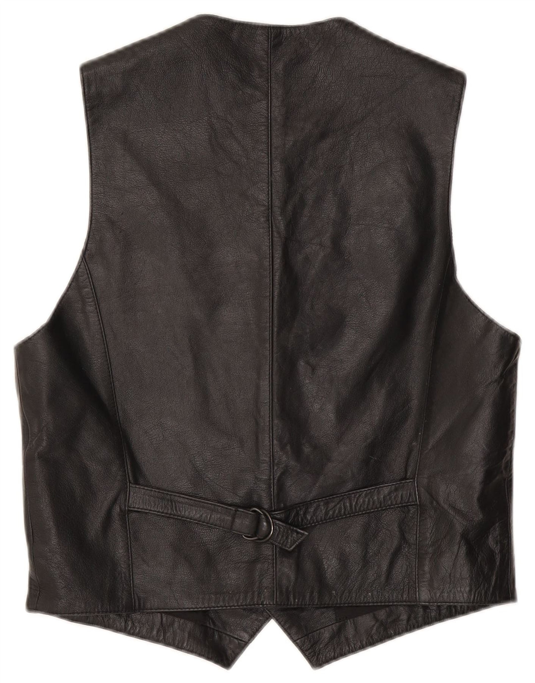 Vestă din piele vintage pentru bărbați IT 50 Medium Negru