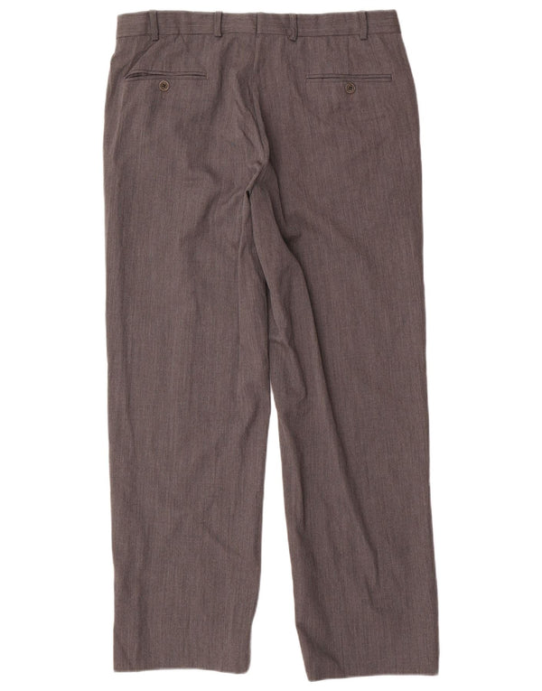 BROOKS BROTHERS Pantaloni de costum 346 drepti pentru bărbați L35 L30 Lână gri