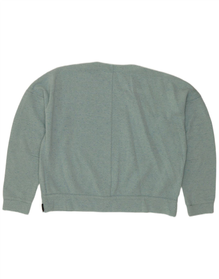 Pulover supradimensionat pentru femei ADIDAS UK 14 Medium Green Flecked
