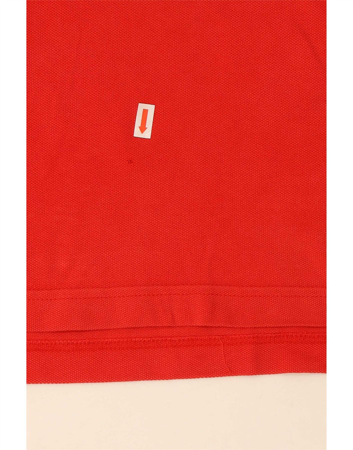 Tricou polo Adidas pentru bărbați, bumbac roșu mic