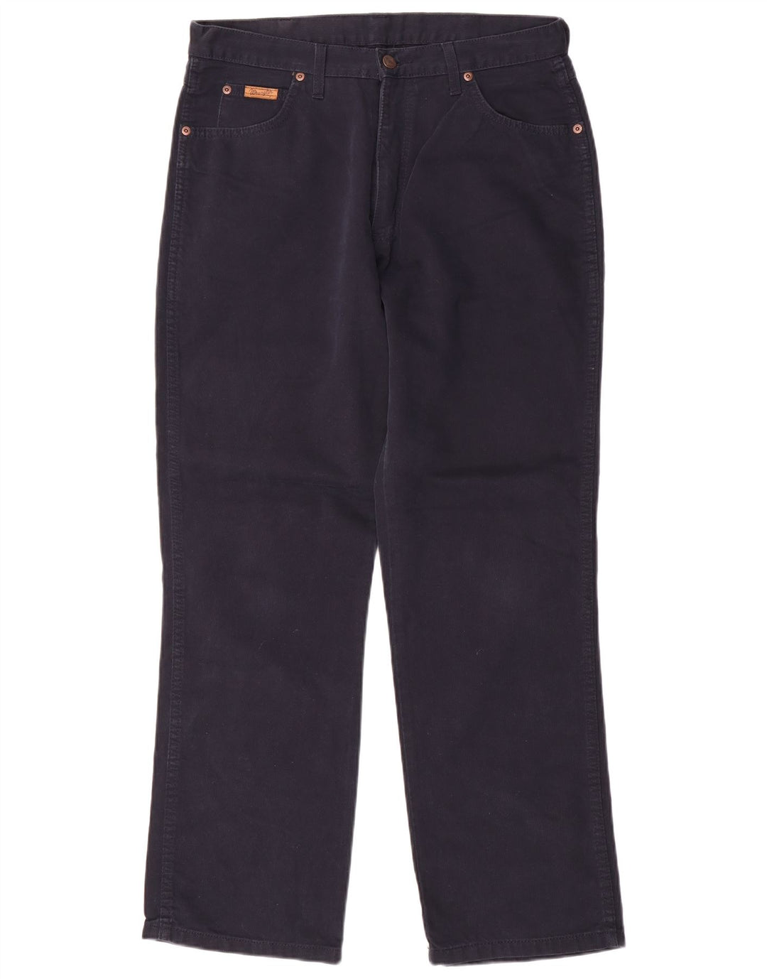 Pantaloni casual drepti pentru bărbați WRANGLER Ohio W34 L30 bumbac bleumarin