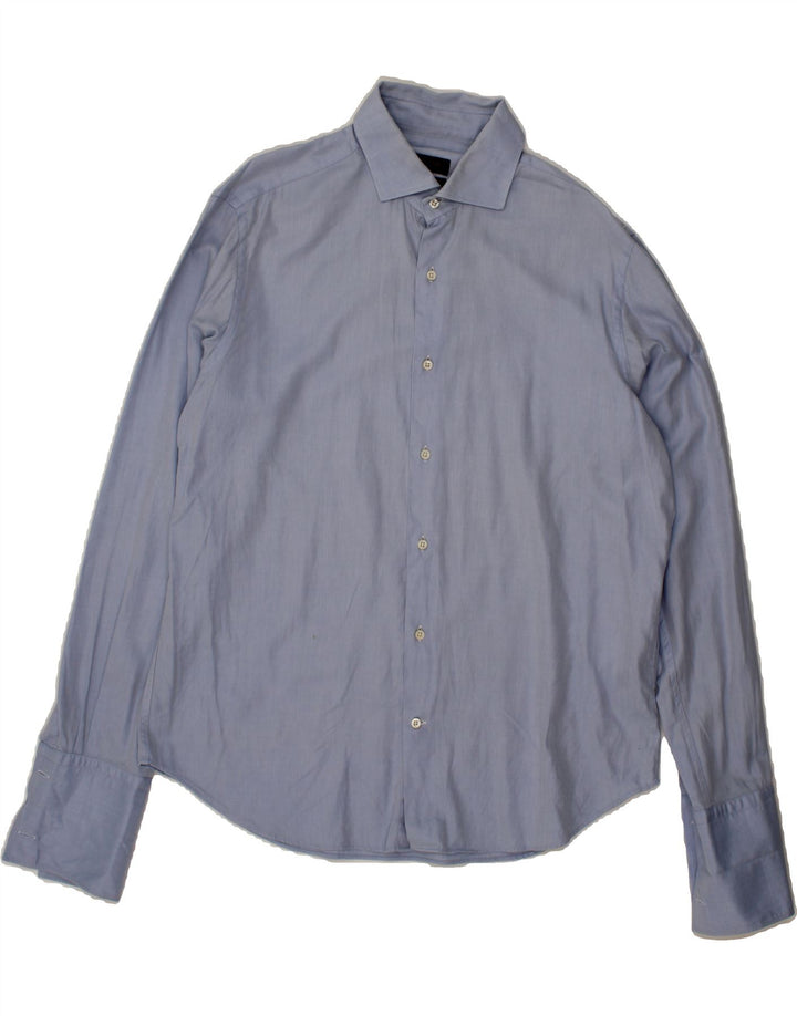 MASSIMO DUTTI Mens Formal Shirt Size 17 43 XL Blue Vintage Massimo Dutti and Second-Hand Massimo Dutti from Messina Hembry 