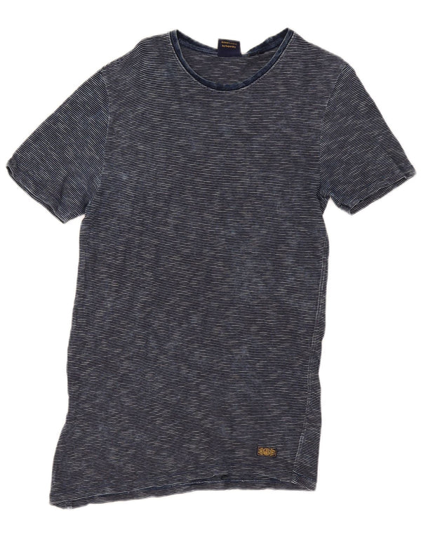 Tricou pentru bărbați Superdry Top Mediu Bleumarin, Bumbac Pinstripe