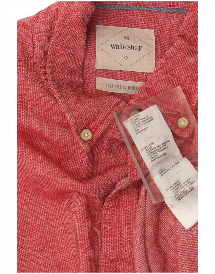 Cămașă pentru bărbați White Stuff Classic Fit Bumbac roșu mediu