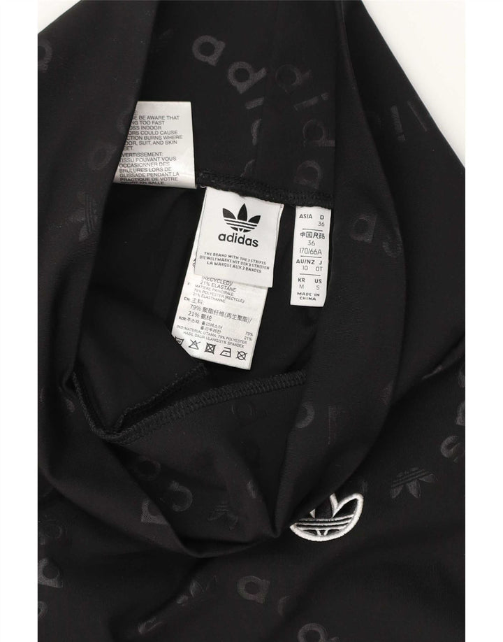 Leggings cu grafic pentru femei Adidas UK 10 Poliester negru mic