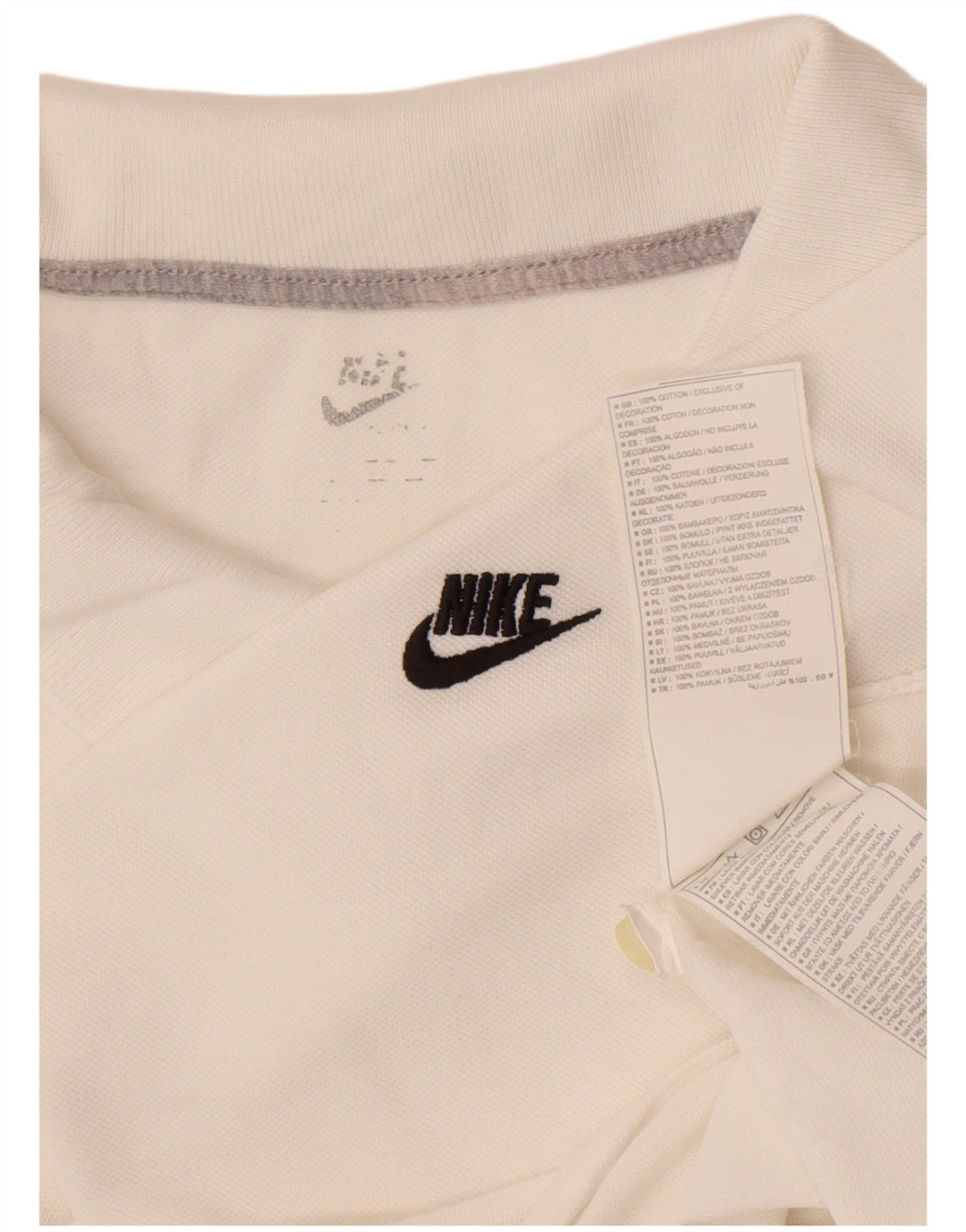 Tricou polo pentru bărbați Nike XL, bumbac alb