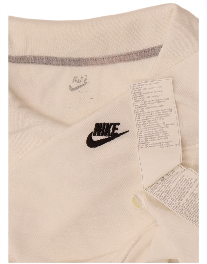Tricou polo pentru bărbați Nike XL, bumbac alb