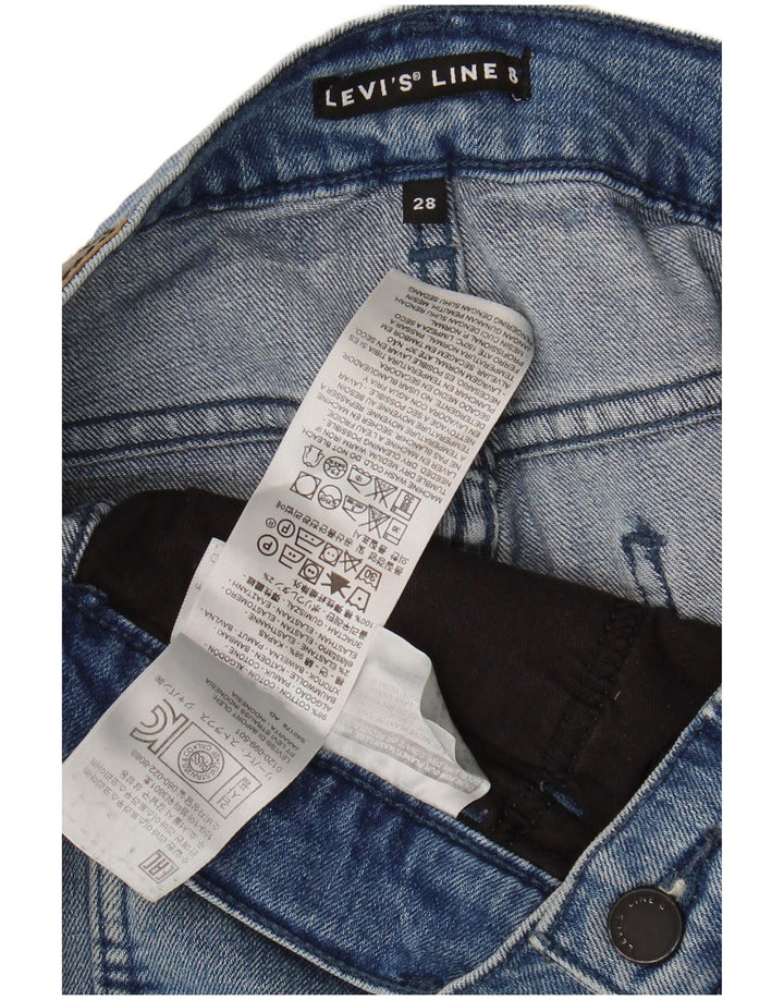 Pantaloni scurți Levi's Line 8 Denim W28 Medium Blue Bumbac