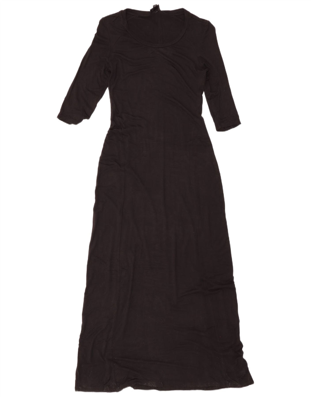 MOSSIMO Rochie Maxi pentru Femei cu mâneci 3/4 UK 6 XS Rayon negru