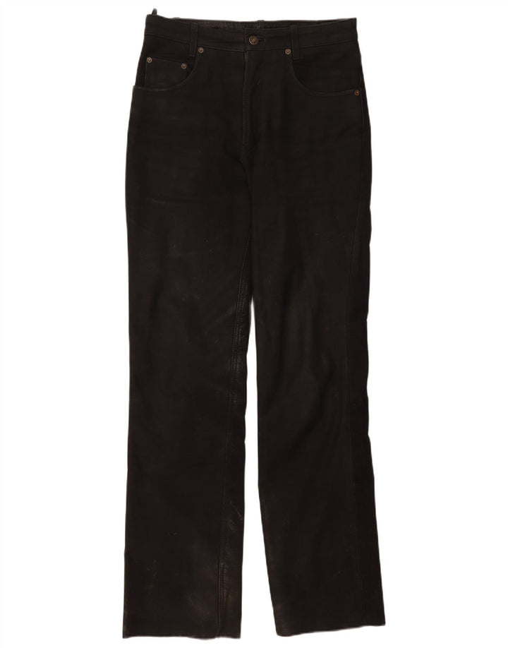 Pantaloni din piele pentru bărbați Ricano W30 L32 negru