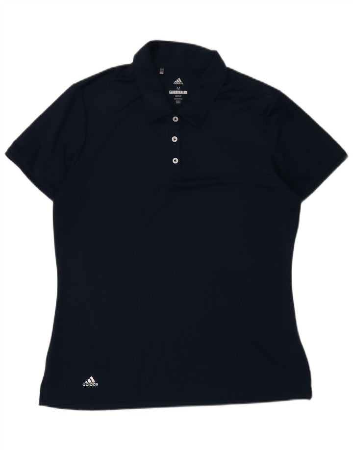 Tricou polo Adidas Golf pentru femei UK 14 Medium Bleumarin Poliester