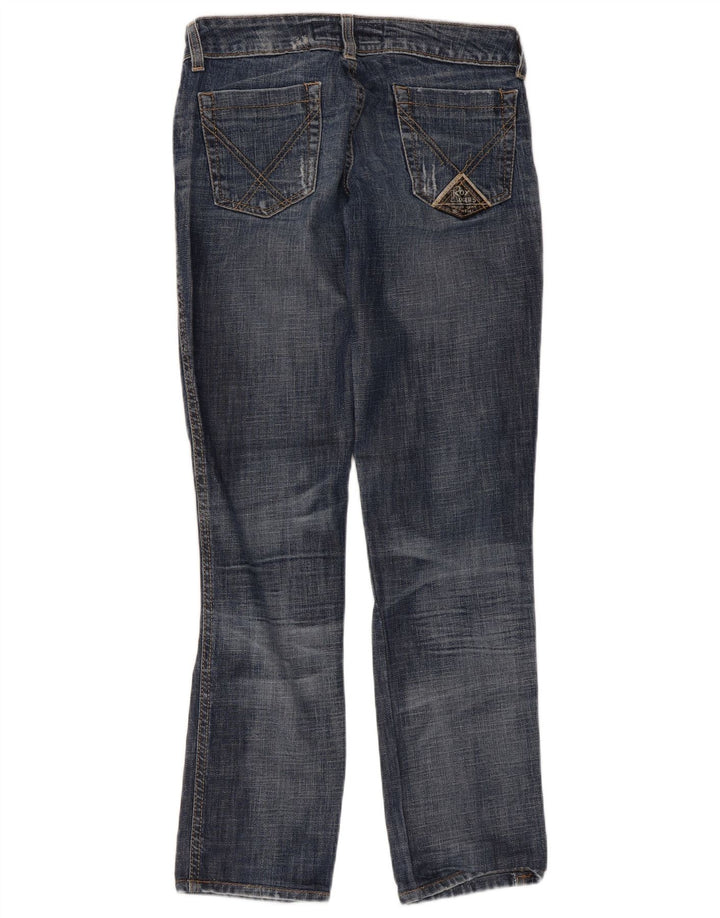 Roy Rogers Blugi Distressed drepte pentru femei IT 42 Medium W28 L30 Albastru