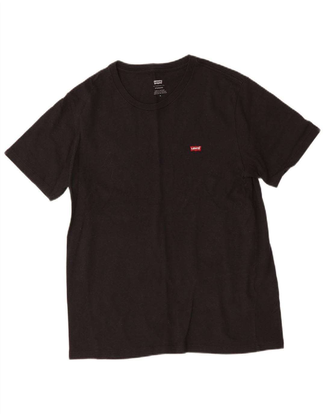 Tricou standard pentru bărbați Levi's Top mediu din bumbac negru