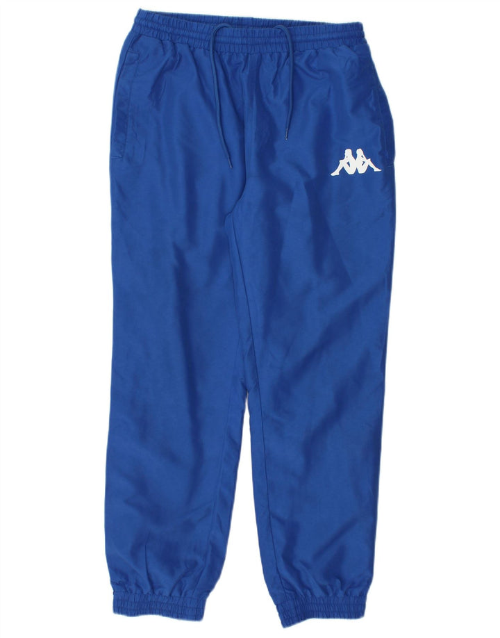 KAPPA Boys Graphic Tracksuit Trousers Joggers 13-14 Years  Blue Polyester