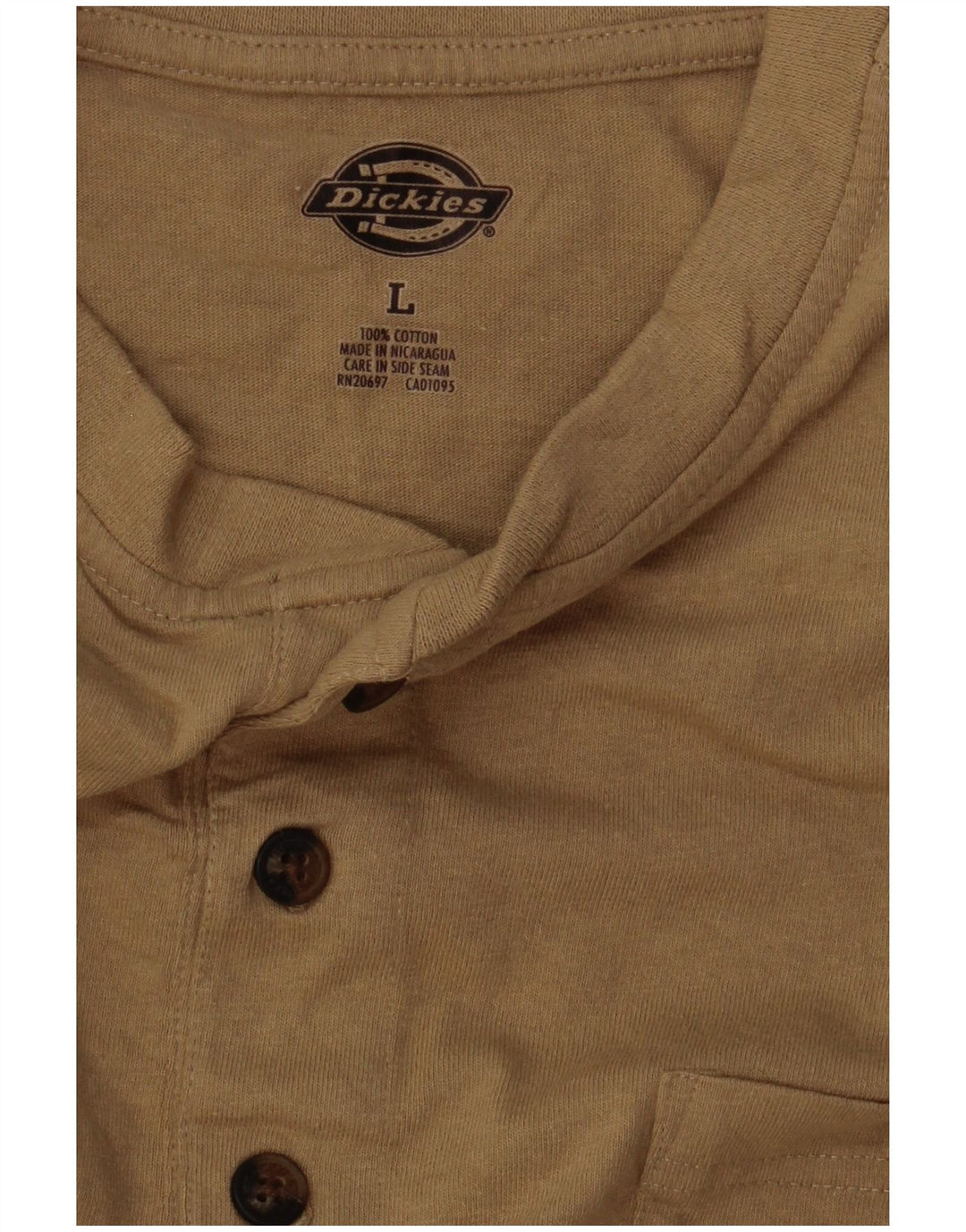 Tricou pentru bărbați Dickies Top mare, bej, bumbac