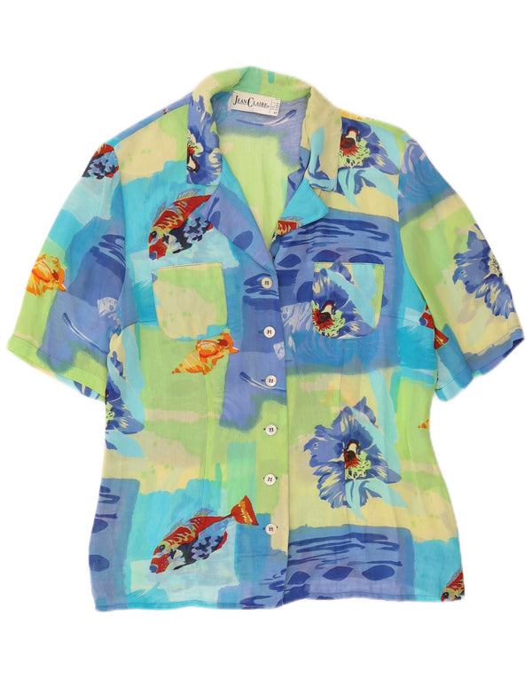Bluză cămașă pentru femei Jean Claire UK 14 mare, multicoloră, florală