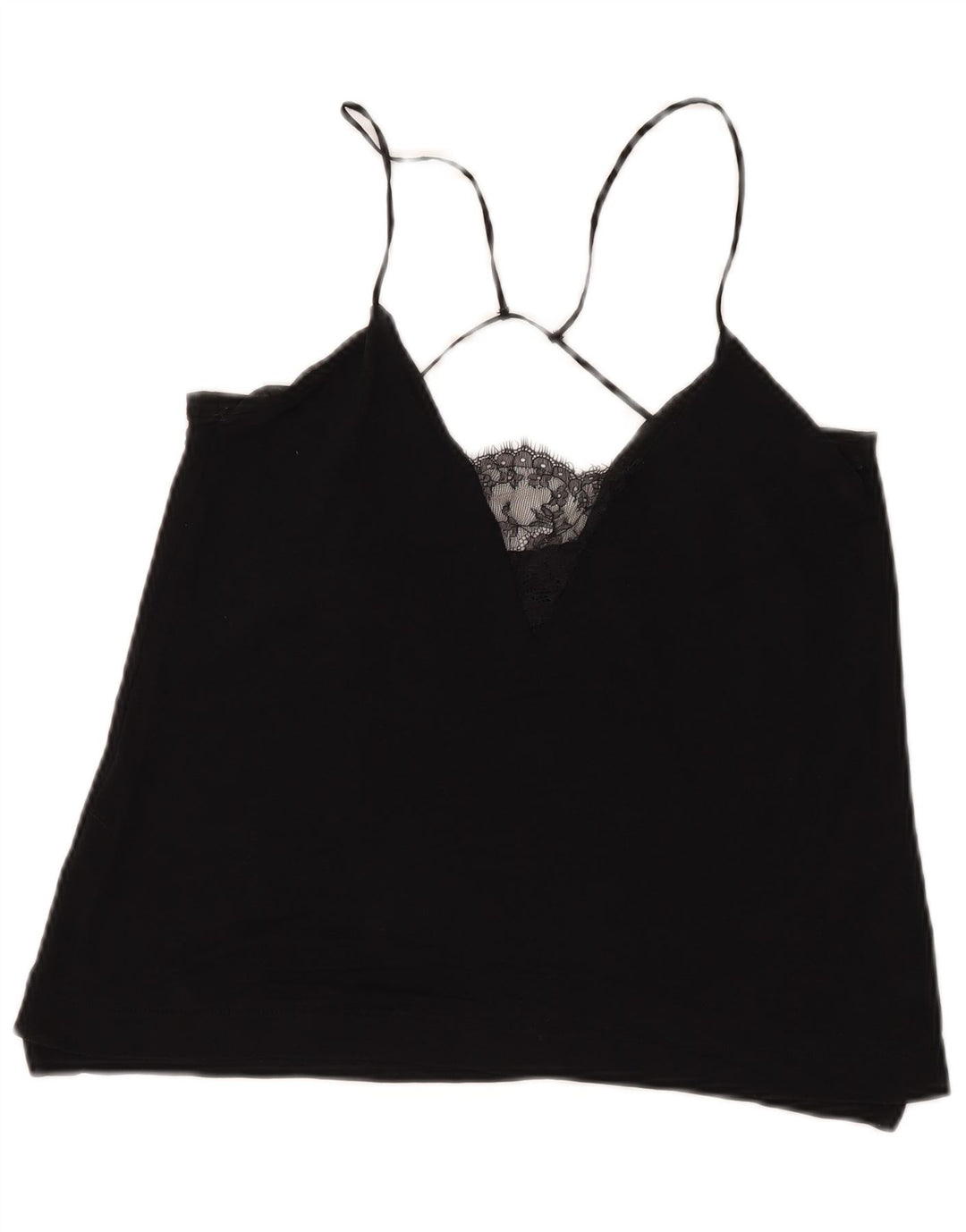 Top Halter pentru femei Zara UK 12 Medium Negru