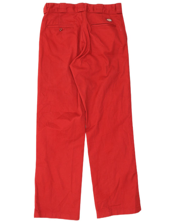 Pantaloni chino 874 drepti pentru bărbați Dickies L32 L32 Poliester roșu