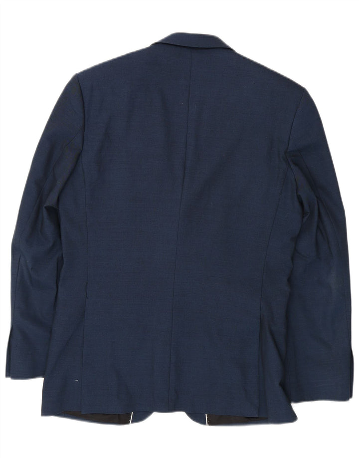 BEN SHERMAN Mens 2 Button Blazer Jacket UK 38 Medium Navy Blue Wool