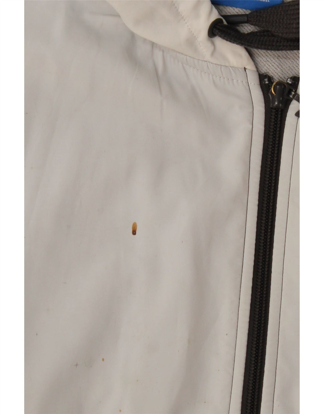 Pulover ADIDAS pentru bărbați, fără mâneci, cu fermoar, poliester color bloc, gri mare