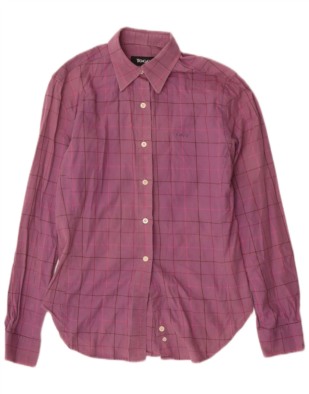 Cămașă Toggi pentru femei UK 12 Medium Purple Check Bumbac