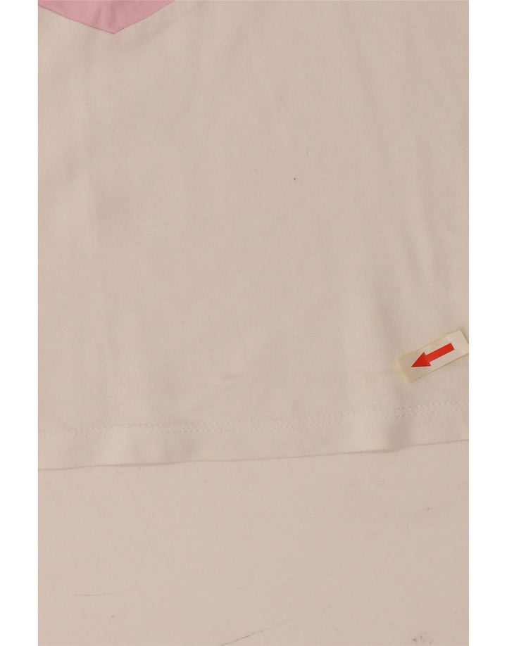 Levi's Crop Graphic Vest Top pentru femei UK 14 Large White Colorblock